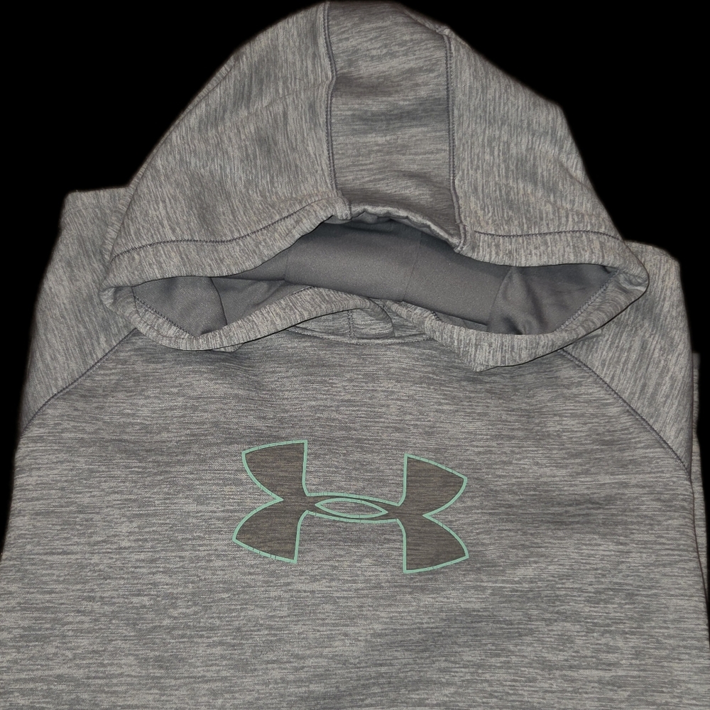 Under Armour Gray Hoodie With Thumbholes - Picture 2 of 5